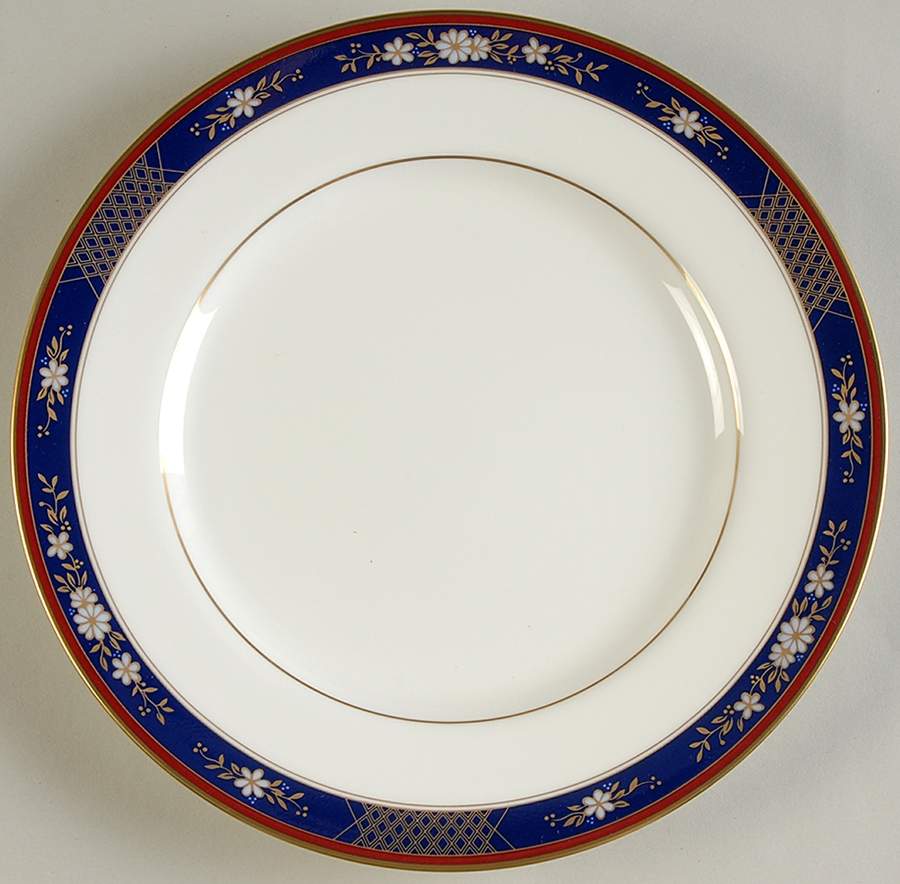 Tapestry Blue Salad Plate by Oscar De La Renta-1