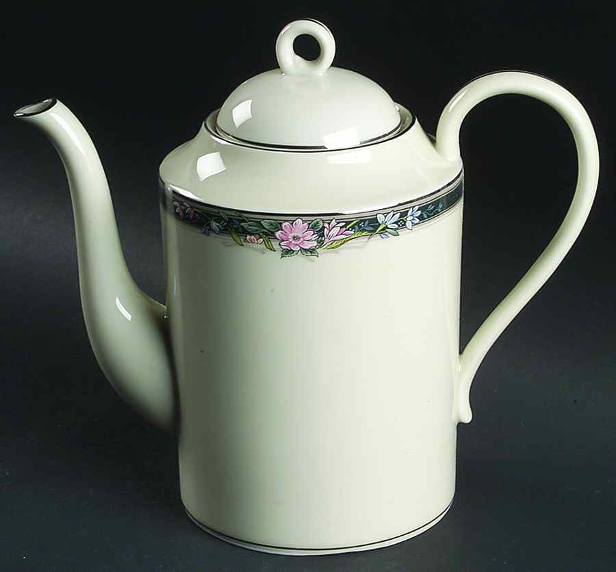 Twilight Bouquet Coffee Pot & Lid by Oscar De La Renta-1
