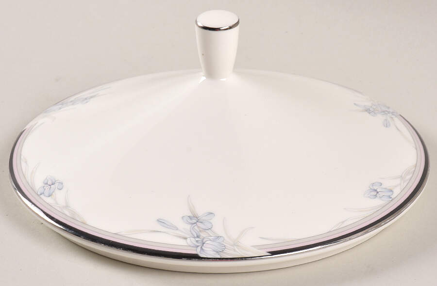 Vintage Blue Lid for Round Vegetable by Oscar De La Renta-1