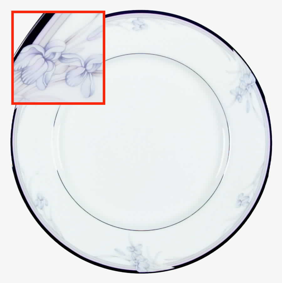 Vintage Blue Dinner Plate by Oscar De La Renta-1