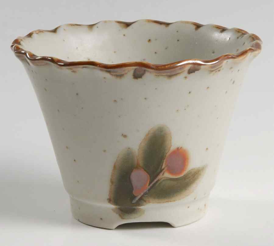 Bittersweet Flower Pot with Underplate No Underplate by Otagiri-1