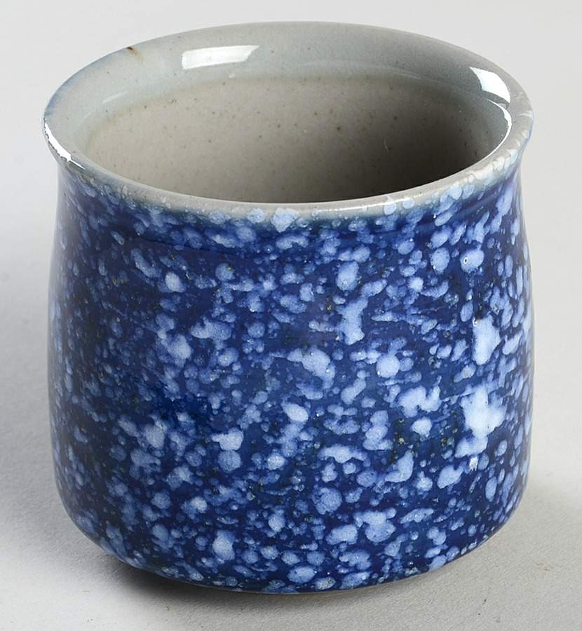 Blue Spackle Sake Cup by Otagiri-1