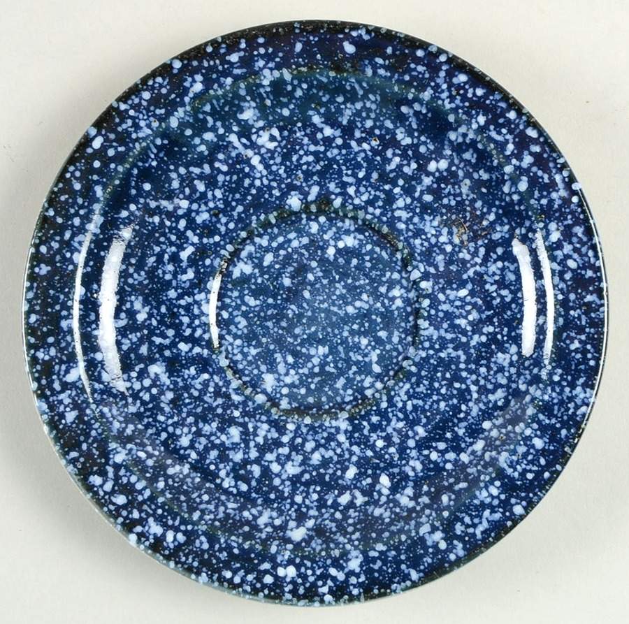 Blue Spackle Saucer by Otagiri-1