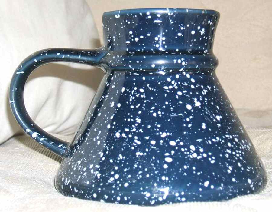 Blue Spackle Spill Safe Mug by Otagiri-1