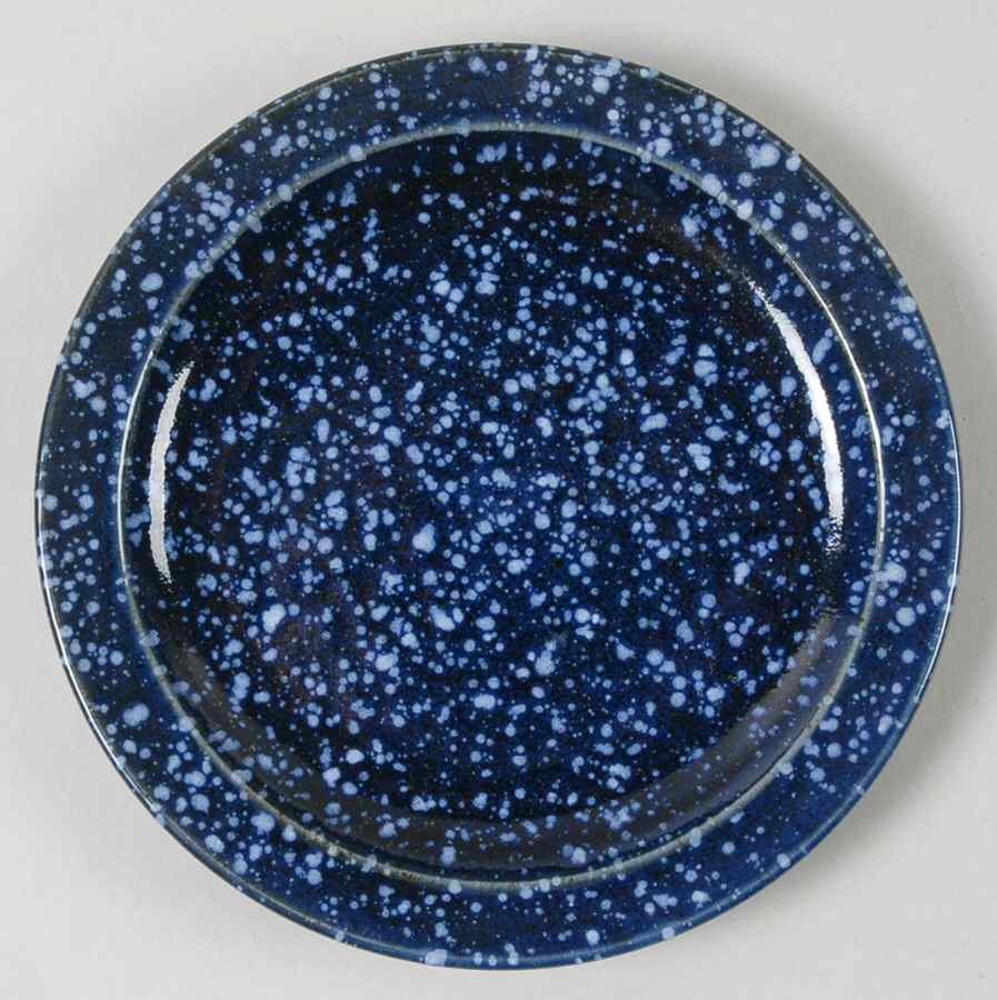 Blue Spackle Bread & Butter Plate by Otagiri-1
