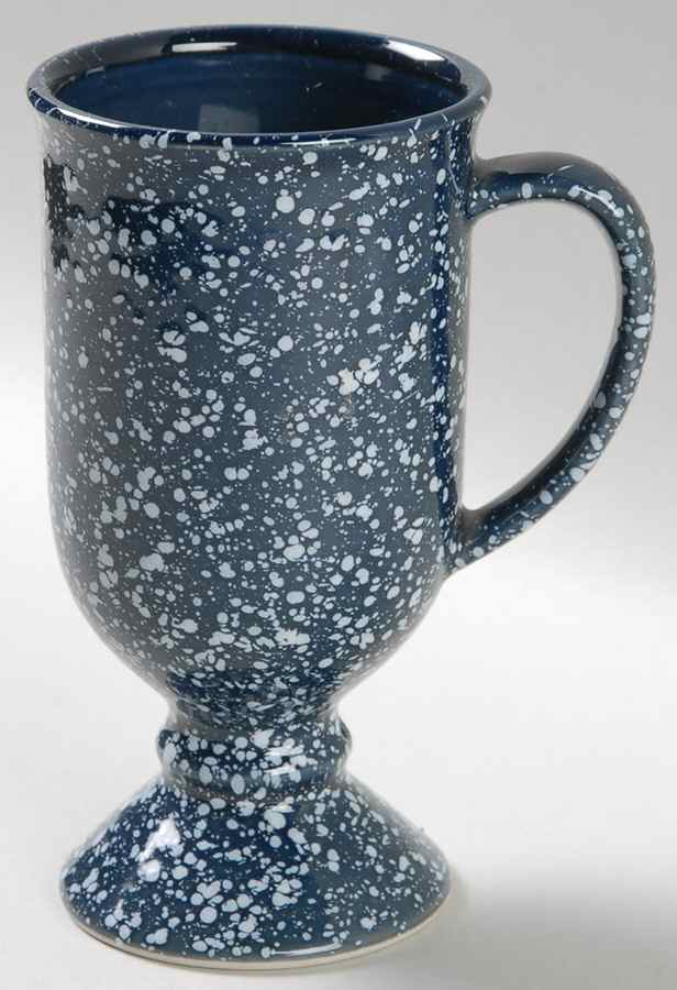 Blue Spackle Pedestal Mug by Otagiri-1