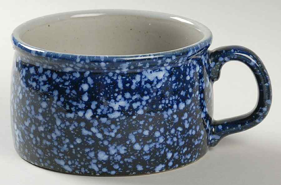 Blue Spackle Soup Mug by Otagiri-1