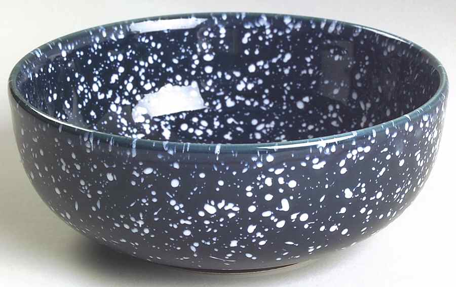 Blue Spackle Coupe Cereal Bowl by Otagiri-1