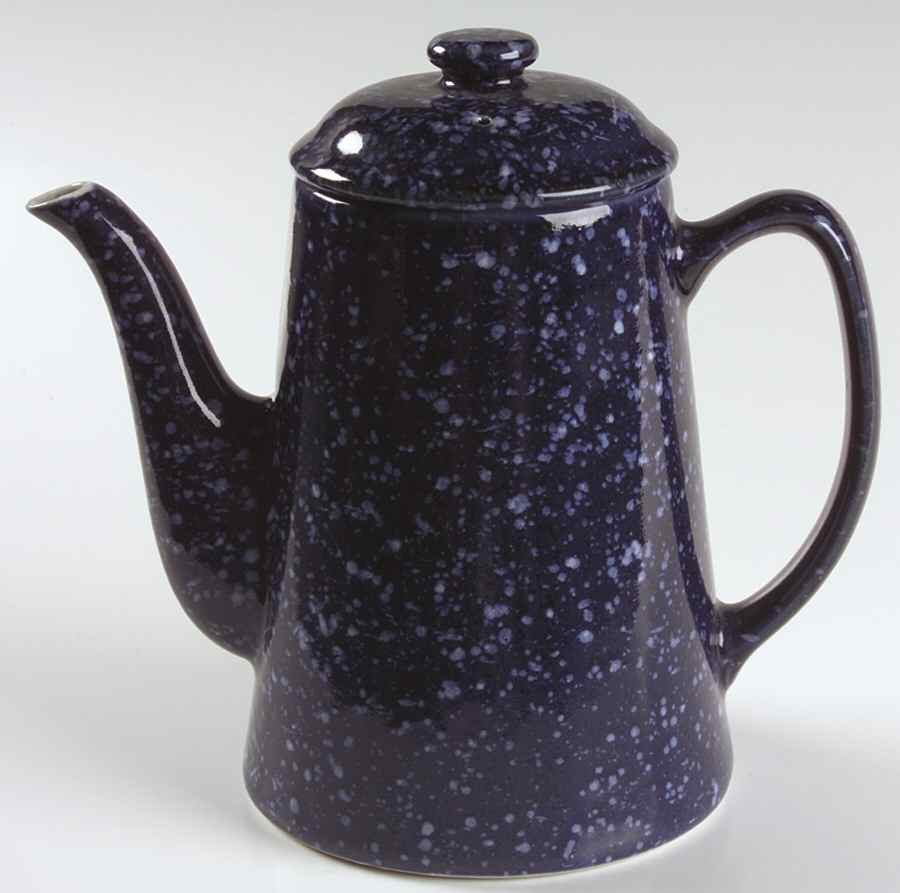 Blue Spackle Coffee Pot & Lid by Otagiri-1