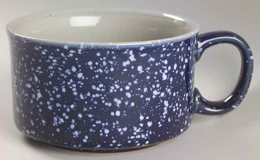 Blue Spackle Soup Mug by Otagiri-1