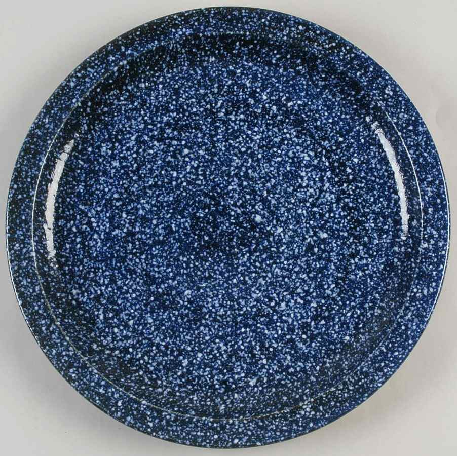 Blue Spackle 12" Chop Plate (Round Platter) by Otagiri-1