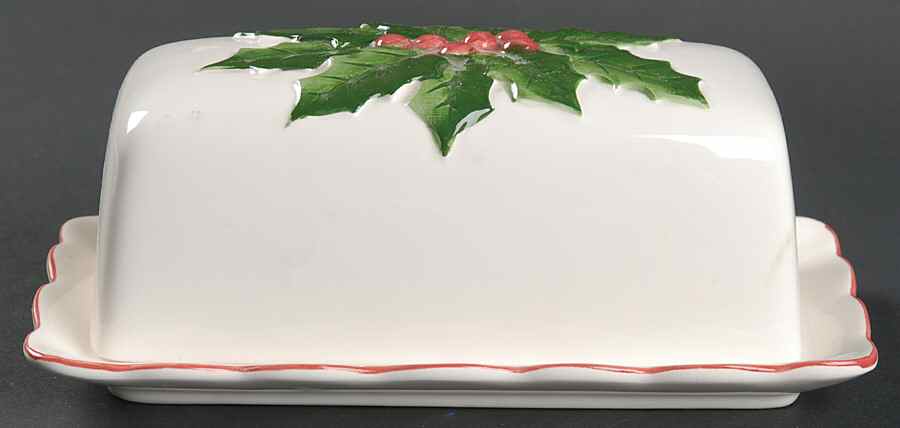 Holly 1/4 Lb Covered Butter by Otagiri-1