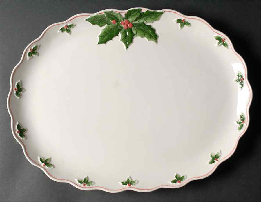 Holly 16" Oval Serving Platter by Otagiri-1