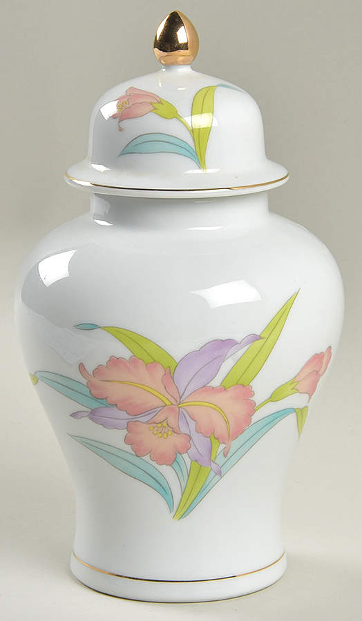 Orchid Mist Medium Ginger Jar & Lid by Otagiri-1