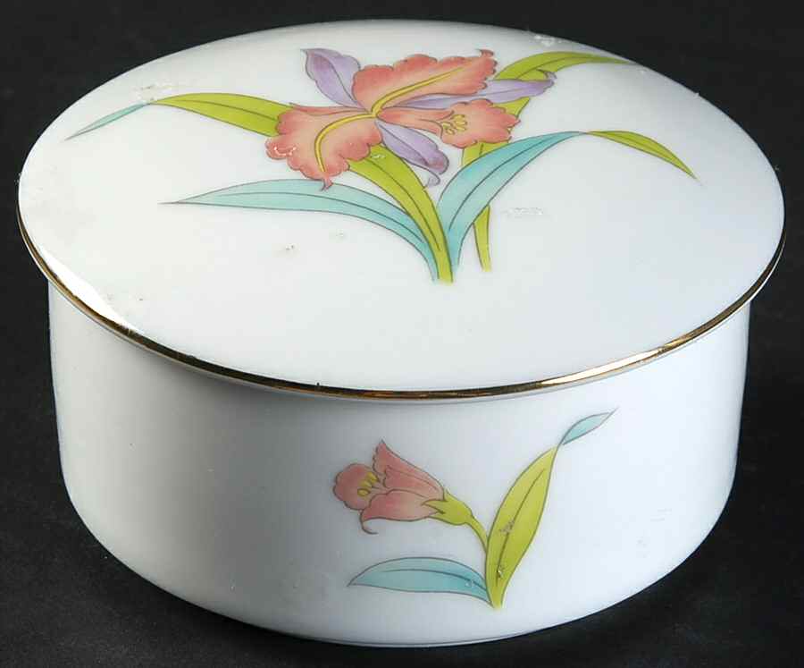 Orchid Mist 3" Round Box & Lid by Otagiri-1