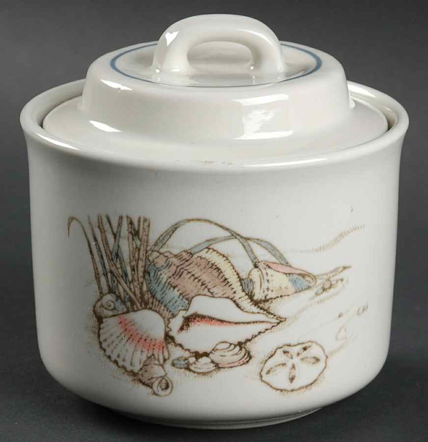 Seashore Sugar Bowl & Lid by Otagiri-1