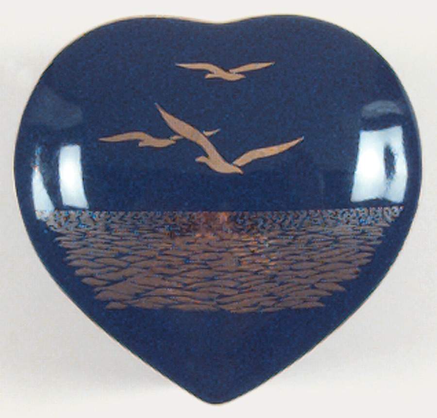 Seagull Heart Shape Box & Lid by Otagiri-1