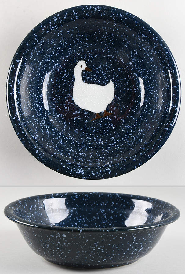 Spackled Goose 9" Round Vegetable Bowl by Otagiri-1