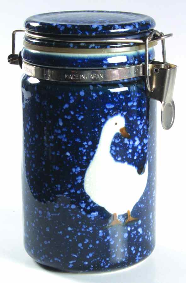 Spackled Goose 7" Storage Jar & Lid by Otagiri-1