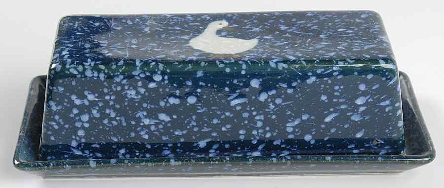 Spackled Goose 1/4 Lb Covered Butter by Otagiri-1
