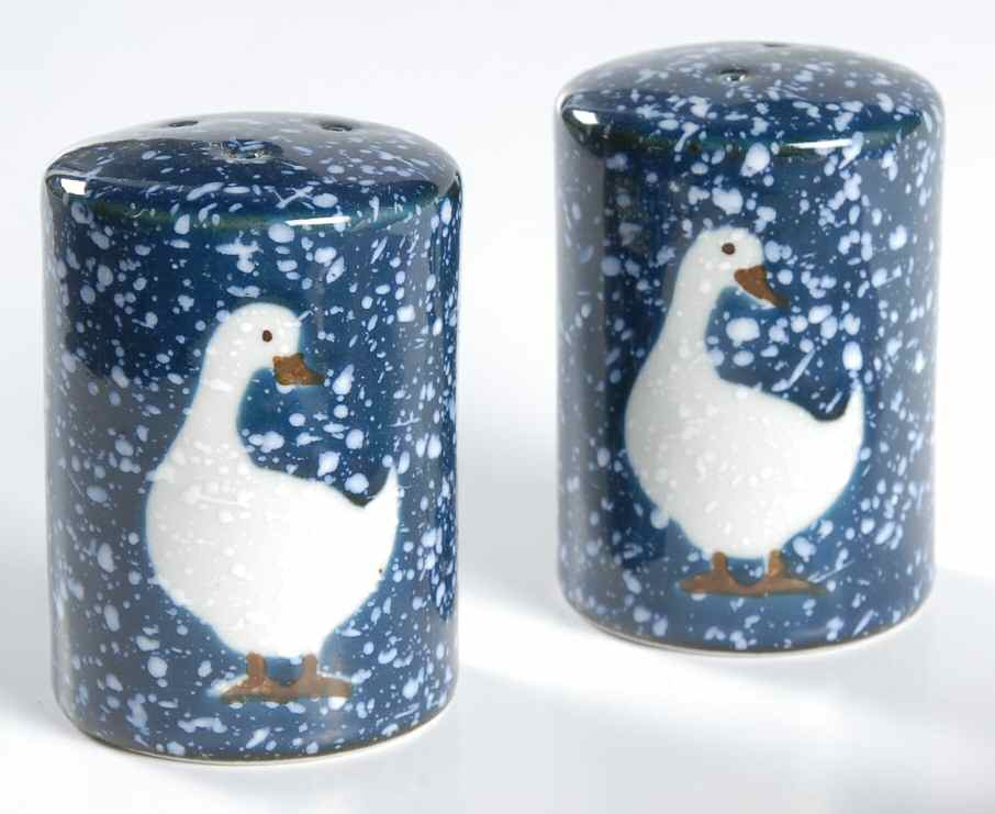 Spackled Goose Salt & Pepper Set by Otagiri-1