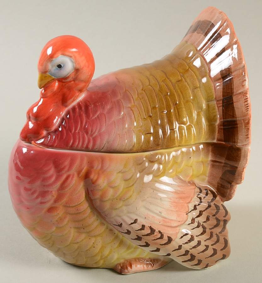 Turkey Sugar Bowl & Lid by Otagiri-1