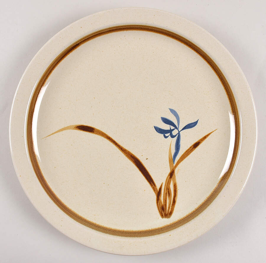 Wild Iris 12" Chop Plate (Round Platter) by Otagiri-1