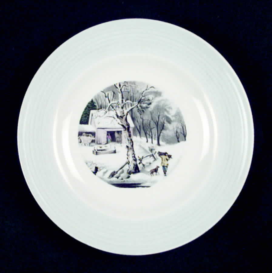 Currier & Ives Bread & Butter Plate by Ovington's-1