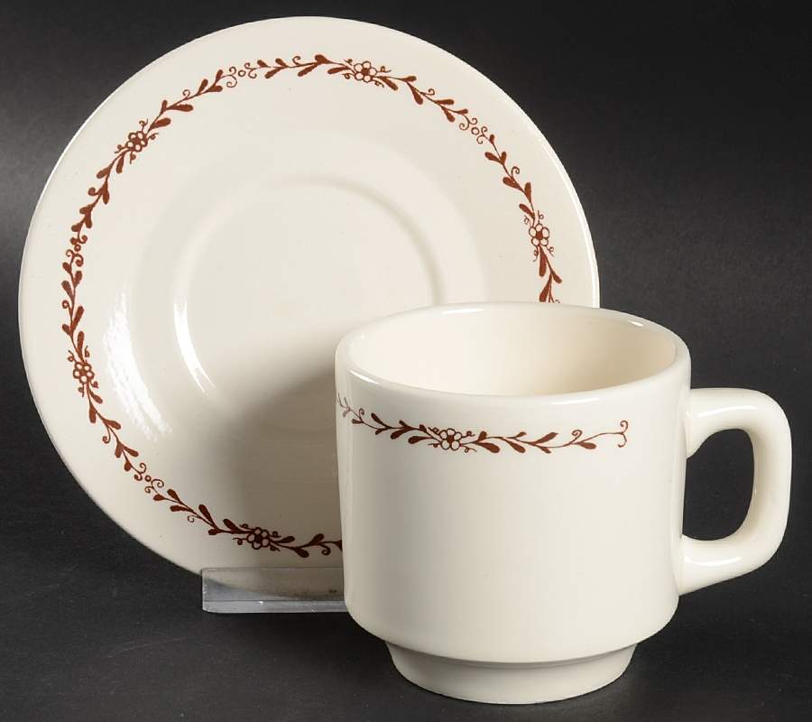 OXF13 (BRAZIL) Flat Cup & Saucer Set by Oxford (Brazil)-1