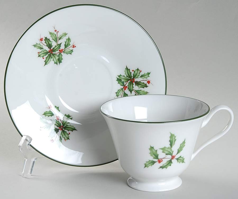 O3 Footed Cup & Saucer Set by Oxford (Div of Lenox)-1