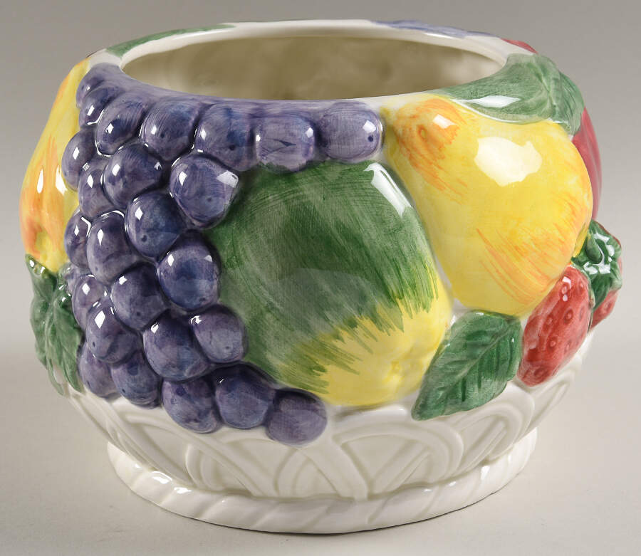 Fruit Basket Cookie Jar No Lid by Otagiri-1