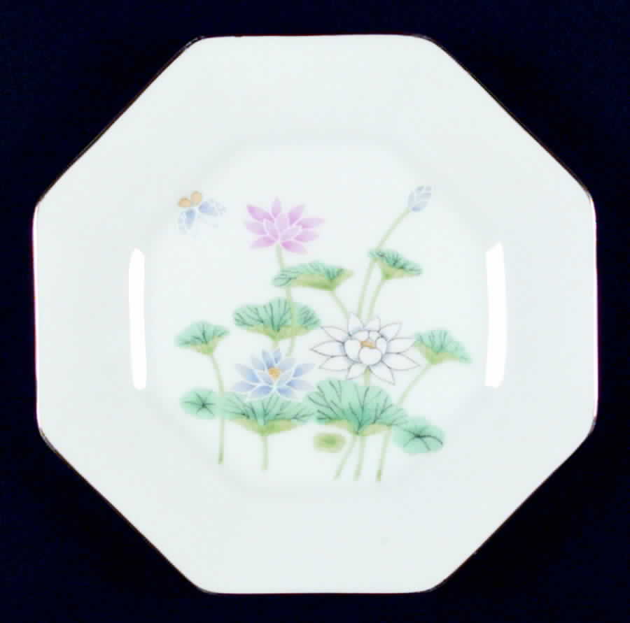 Lotus Garden Salad Plate by Otagiri-1
