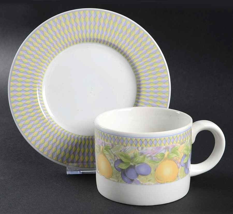 Lorilei Flat Cup & Saucer Set by Oneida-1