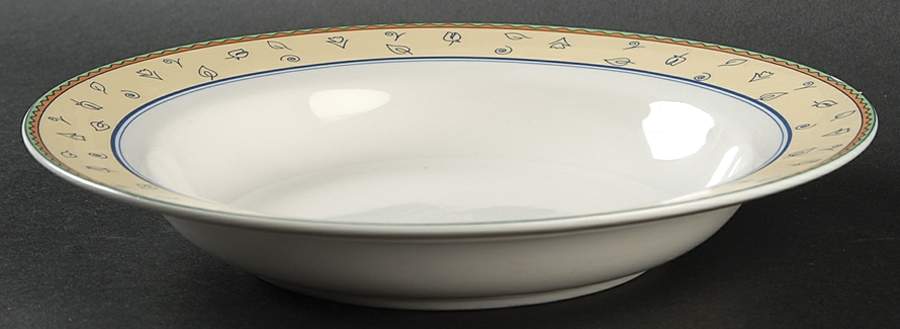 Doodle Large Rim Soup Bowl by Oneida-1