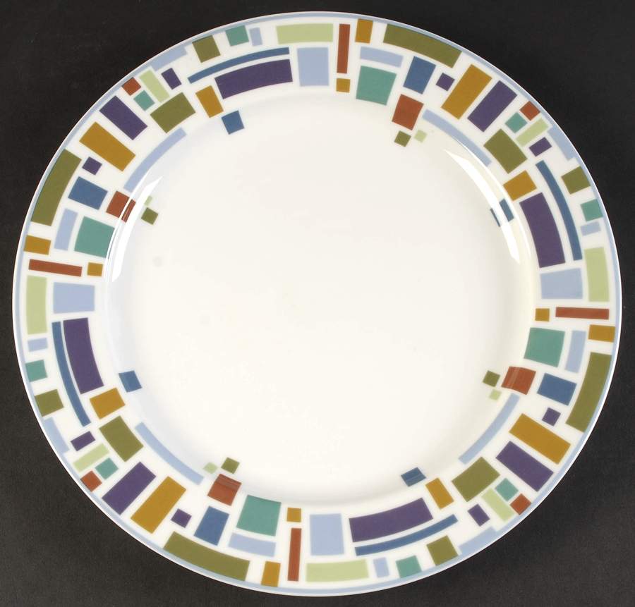 Mondrian 12" Chop Plate (Round Platter) by Oneida-1
