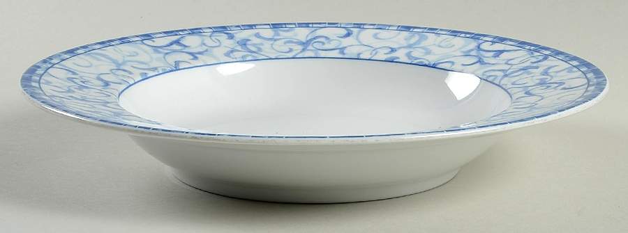 Blue Heather Rim Soup Bowl by Oneida-1