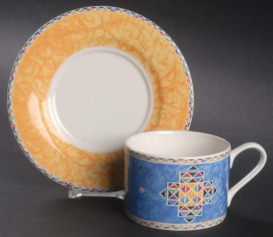 Origami Flat Cup & Saucer Set by Oneida-1