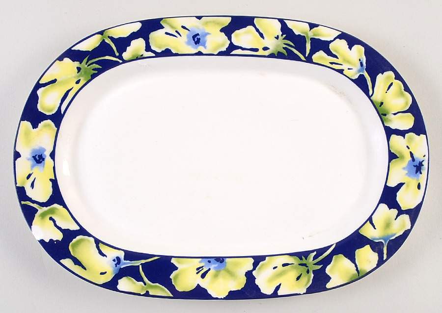 Jasmine 13" Oval Serving Platter by Oneida-1