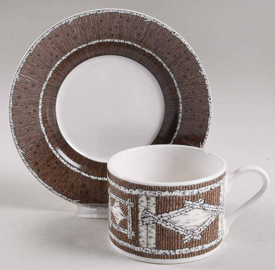 Rockwood Flat Cup & Saucer Set by Oneida-1