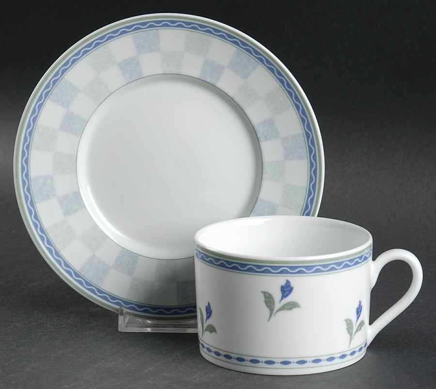 Gaiety Flat Cup & Saucer Set by Oneida-1