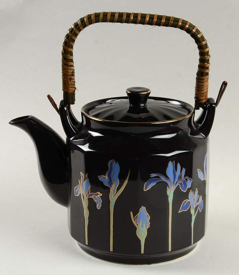 Blue Iris Teapot & Lid by Otagiri-1