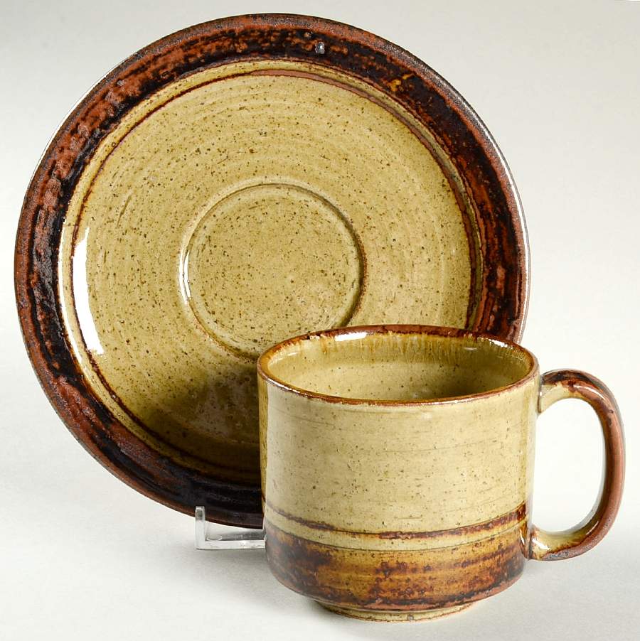 OTA5 Flat Cup & Saucer Set by Otagiri-1
