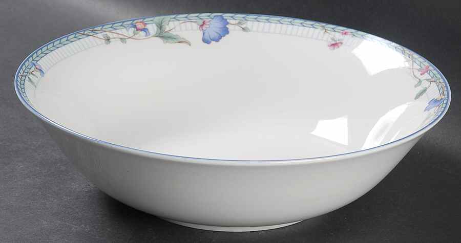 Blue Lattice 9" Round Vegetable Bowl by Oneida-1