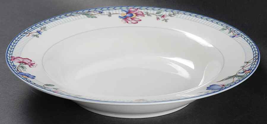 Blue Lattice Rim Soup Bowl by Oneida-1