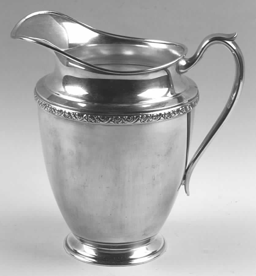 Brookline (Silverplate Hollowware) Silverplate Water Pitcher by Oneida Silver-1