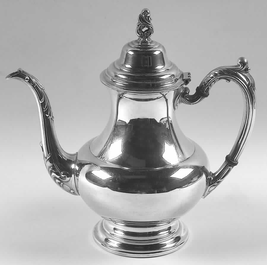 Sea Crest (Silverplate, Hollowware) Silverplate Coffee Pot by Oneida Silver-1