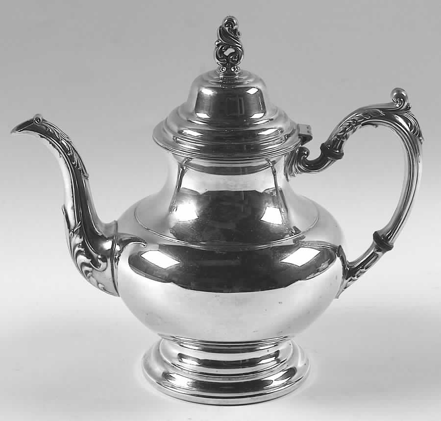 Sea Crest (Silverplate, Hollowware) Teapot by Oneida Silver-1