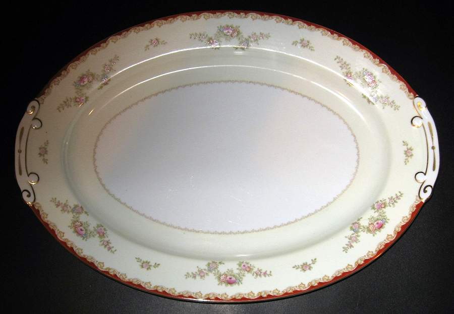 ORI7 16" Oval Serving Platter by Orion (Japan)-1