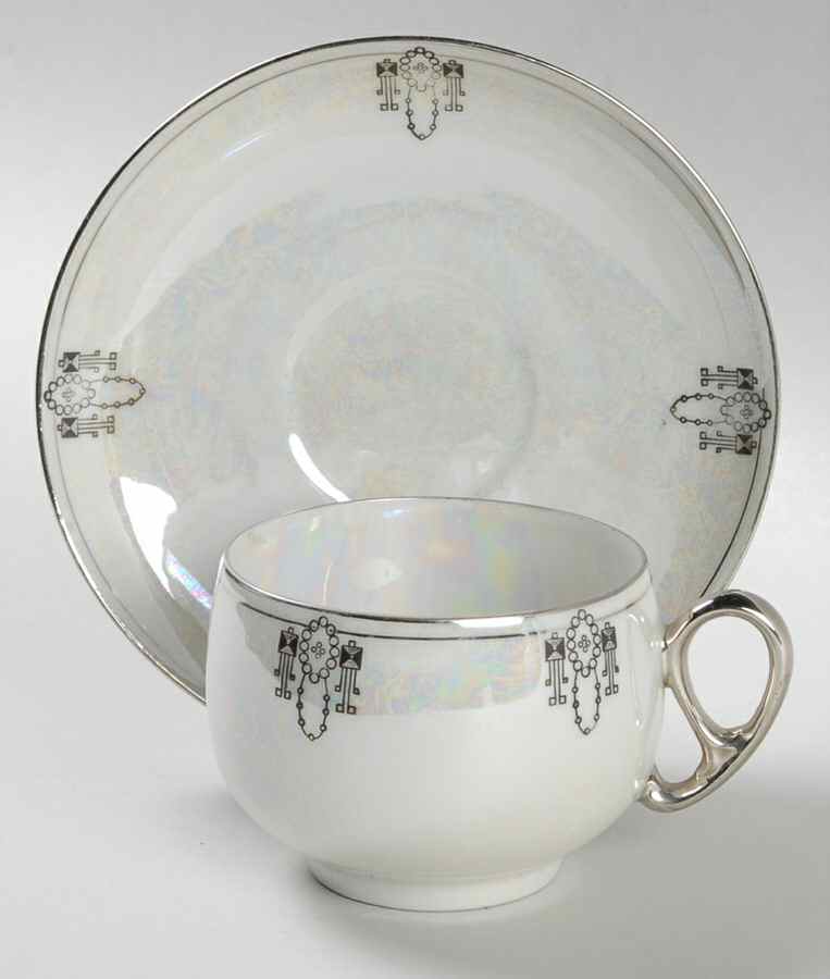 Colonial Flat Cup & Saucer Set by Oakland-1