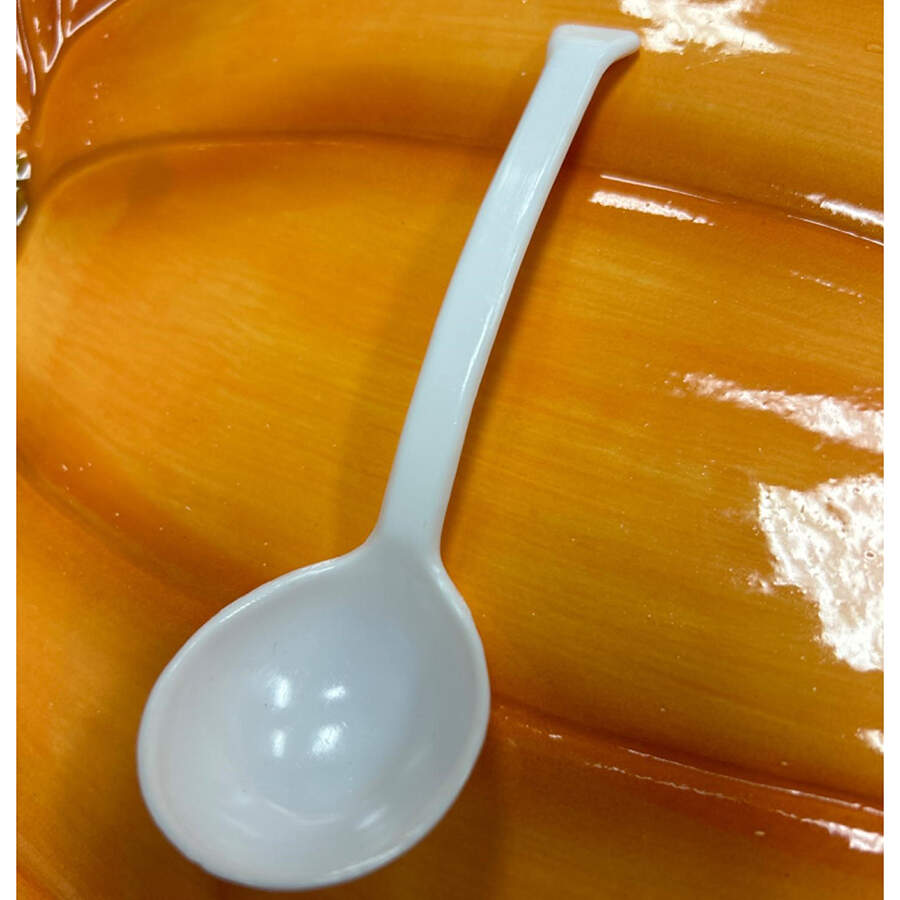 Pumpkin All Ceramic Sugar Spoon by Otagiri-1